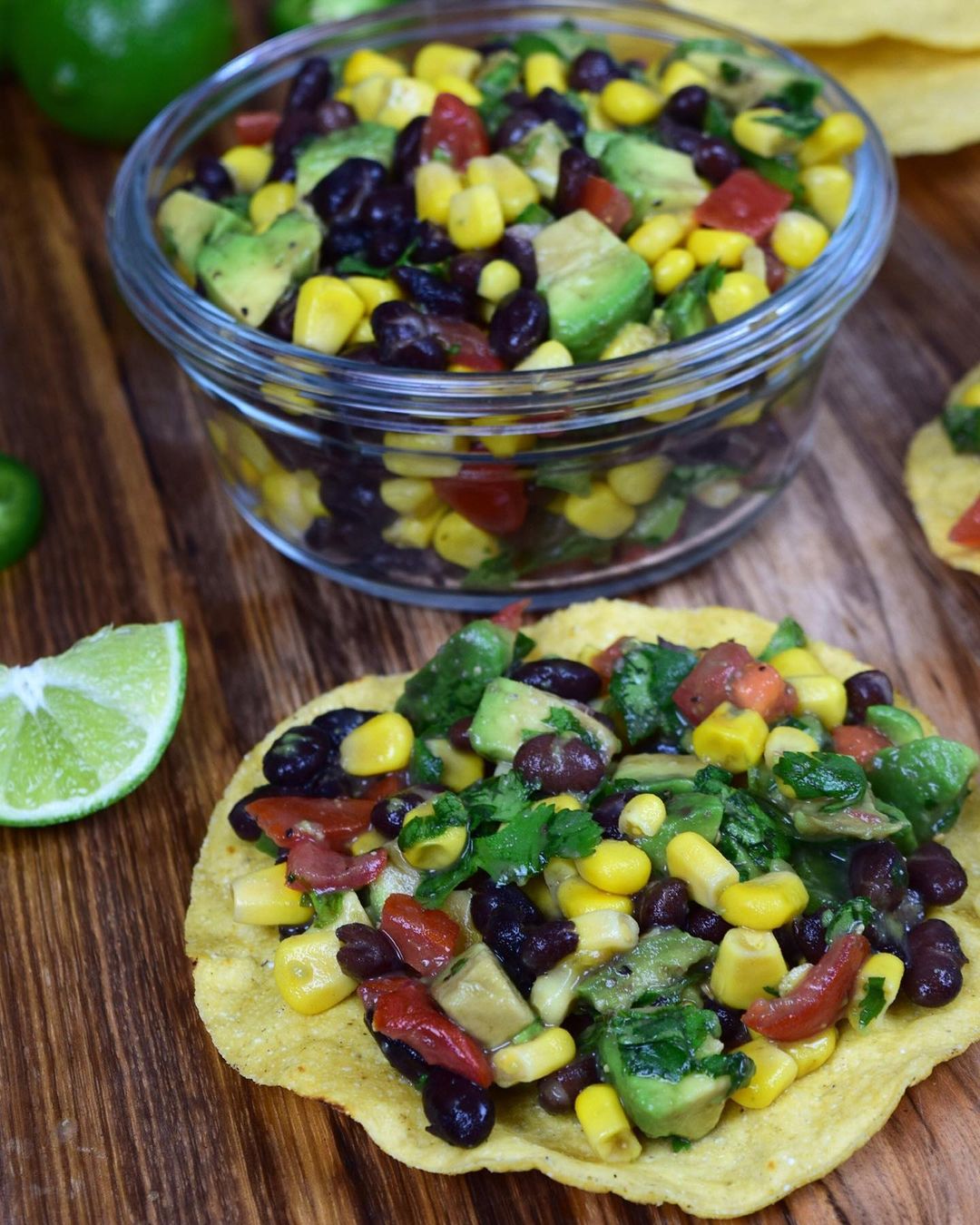 Black Bean Corn Tostadas in Under 15 Minutes