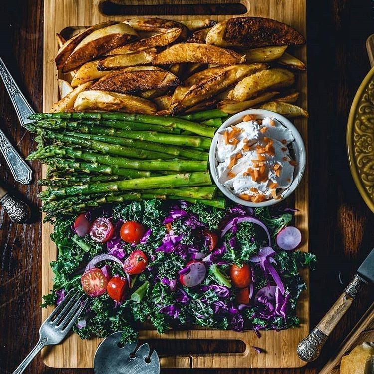 Warming Plant-Based Vegetable Platter