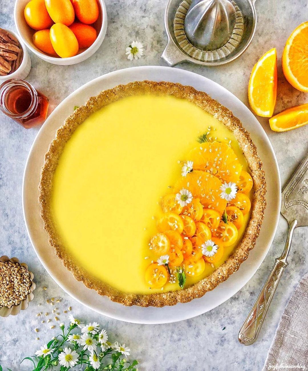 Simple No-Bake Orange Tart