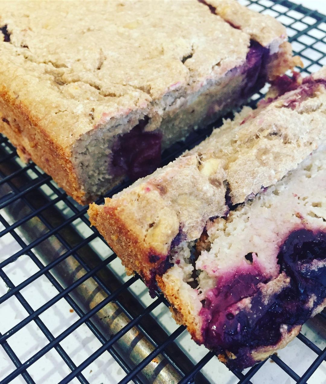 Thick and Gooey Banana Cherry Bread