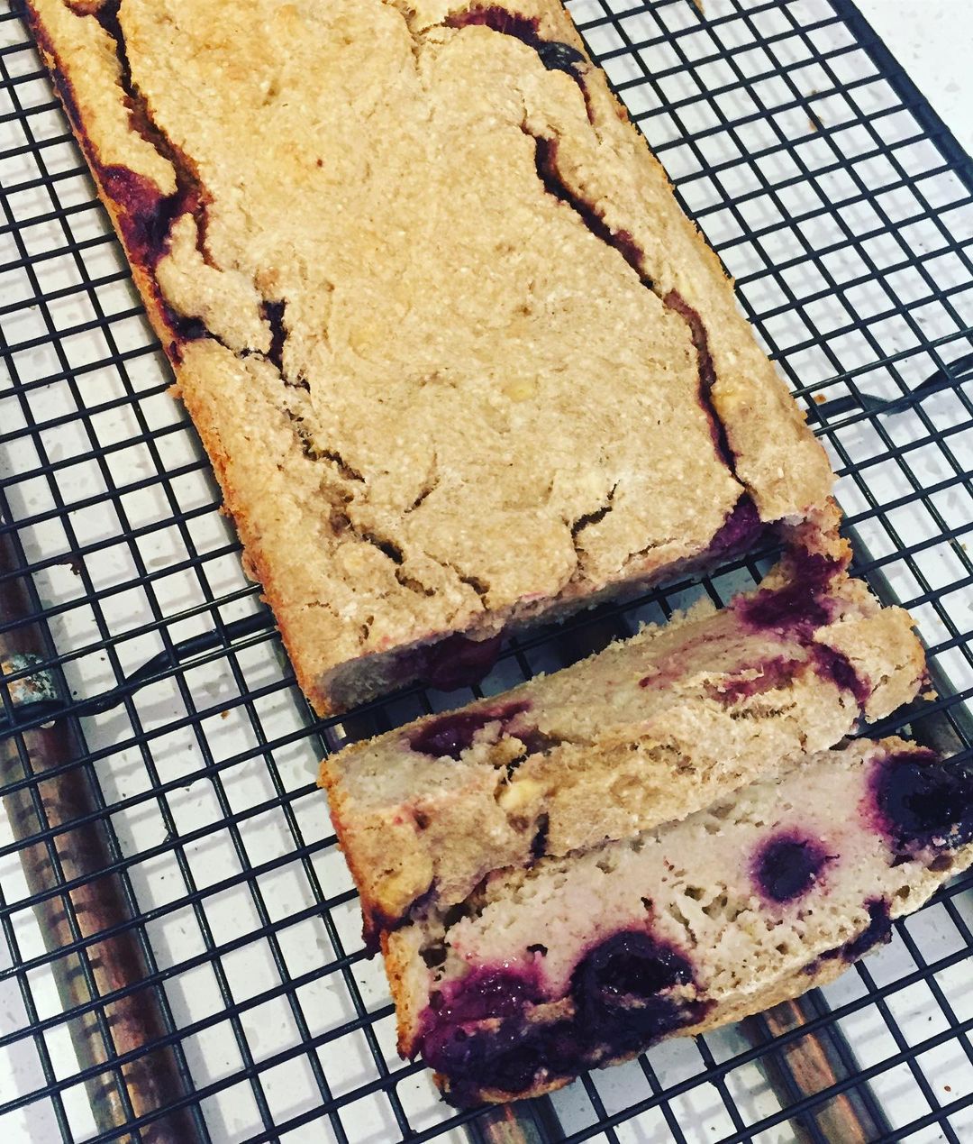 Thick and Gooey Banana Cherry Bread