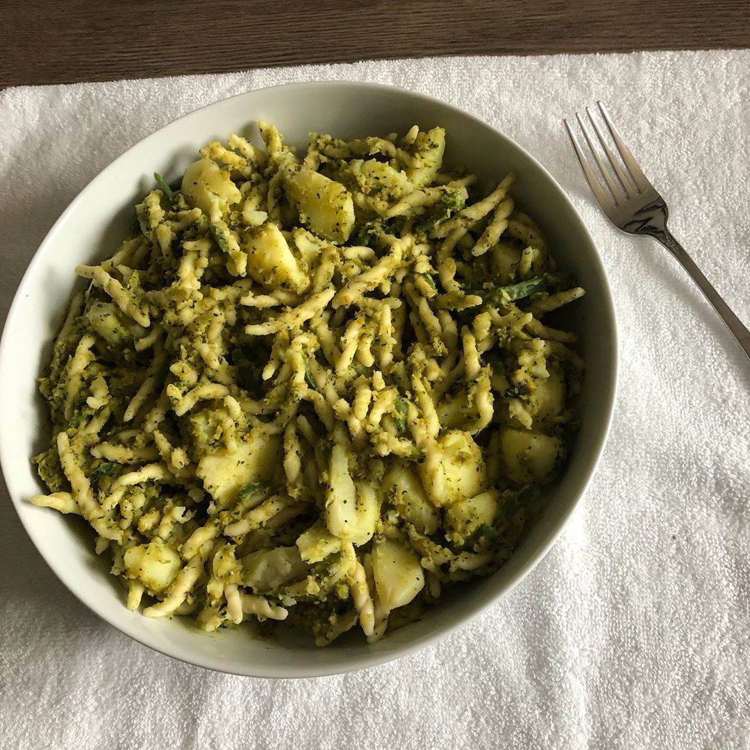 Ligurian Trofie Pasta with Green Beans and Pesto
