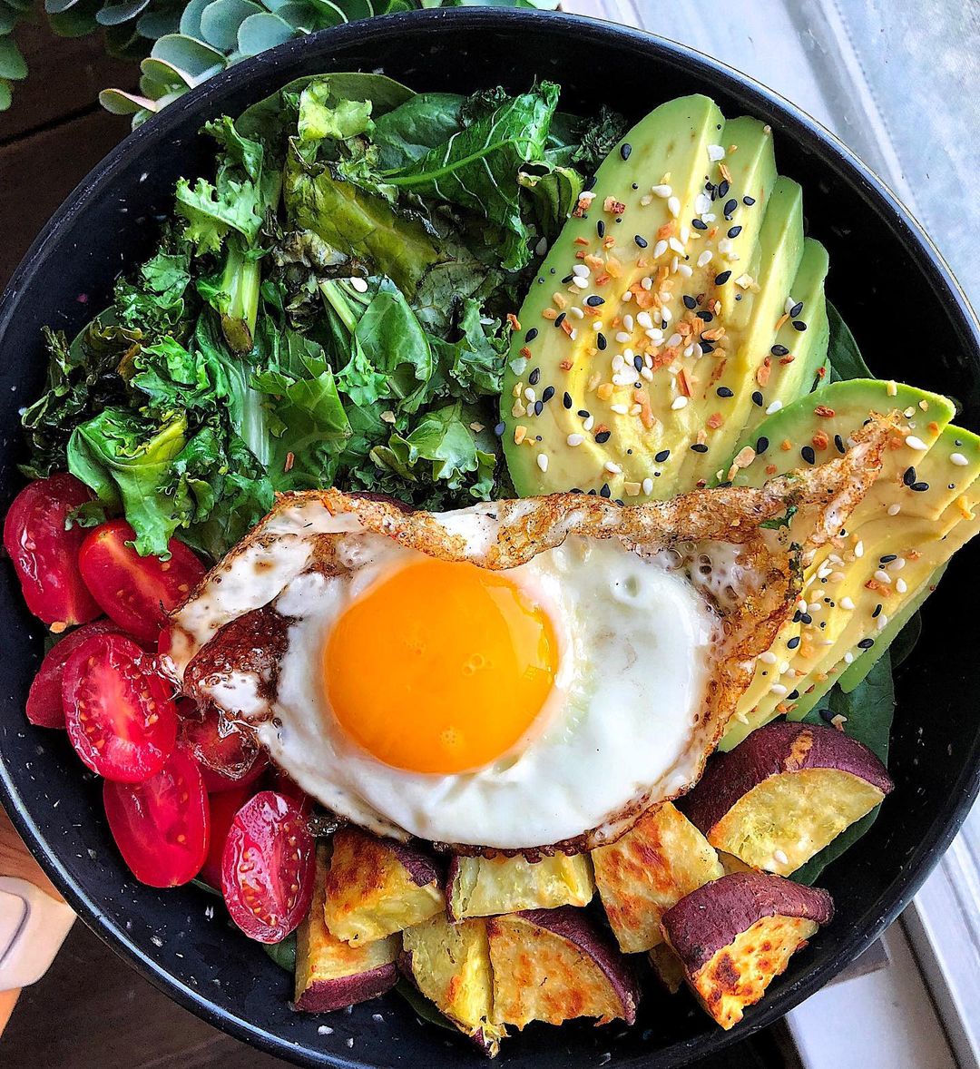 Easy Veggie Egg Bowl with Sweet Potato