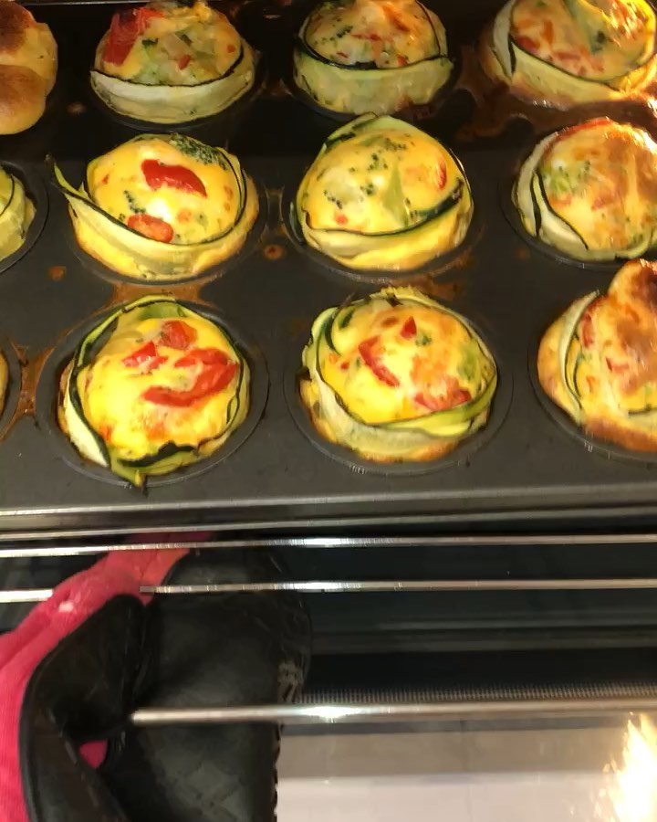 15min Veggie Eggy Courgette Baskets