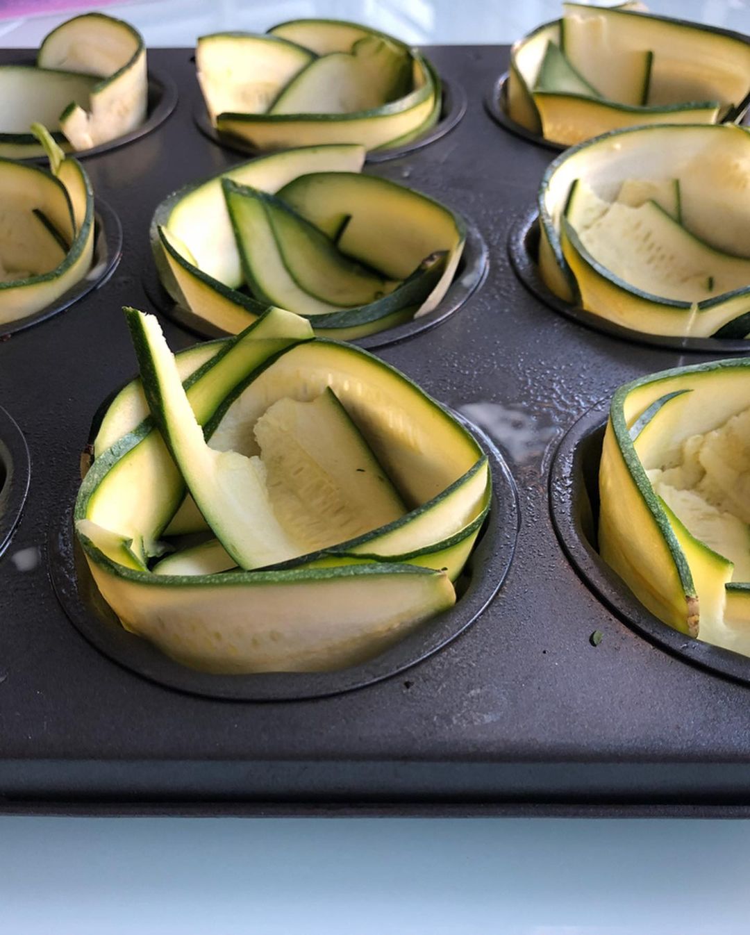 15min Veggie Eggy Courgette Baskets