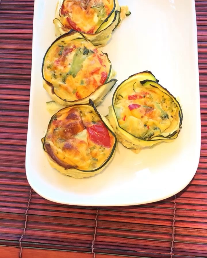 15min Veggie Eggy Courgette Baskets