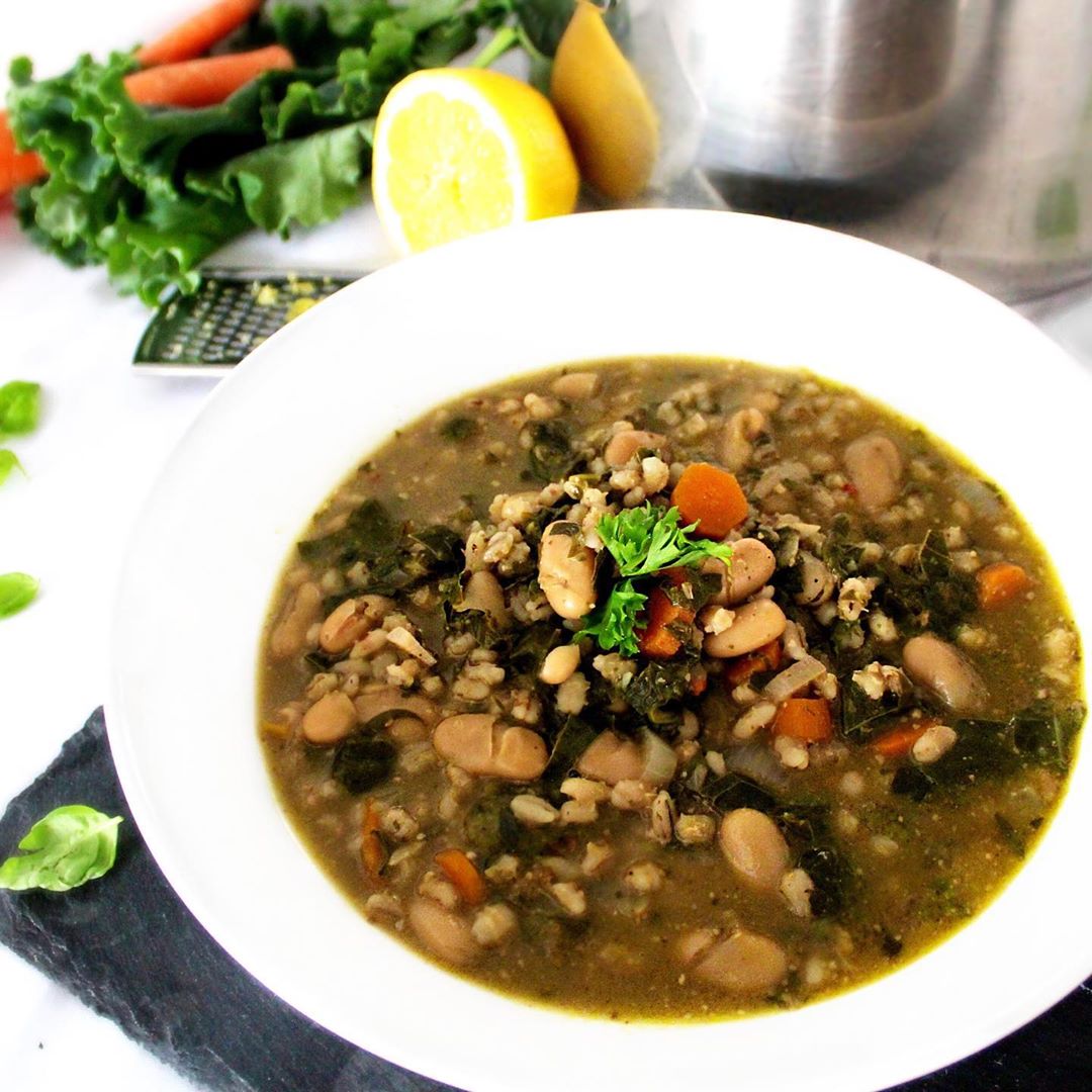 Garden Pesto Soup