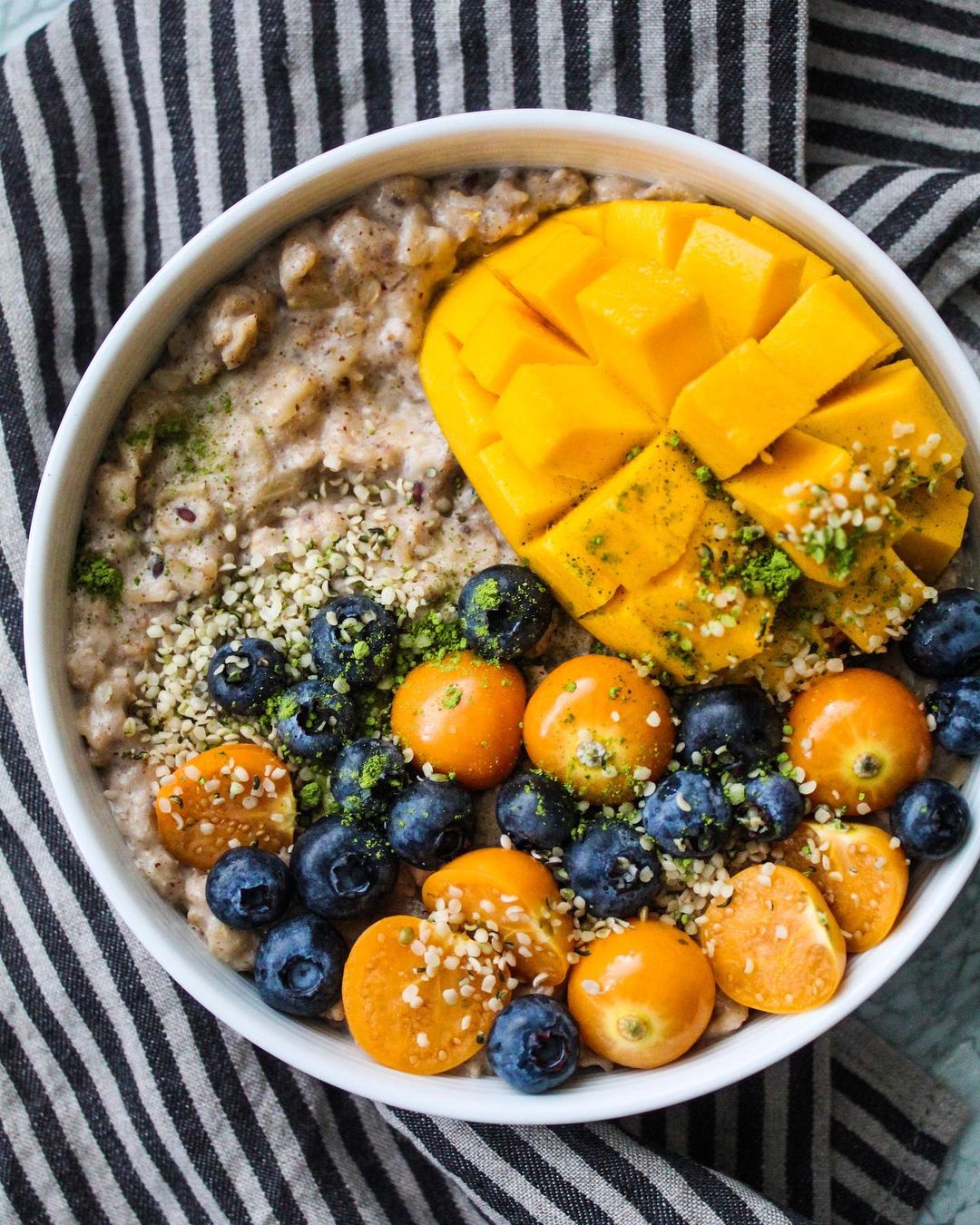 Ginger Spiced Oatmeal with Banana and Almond Milk