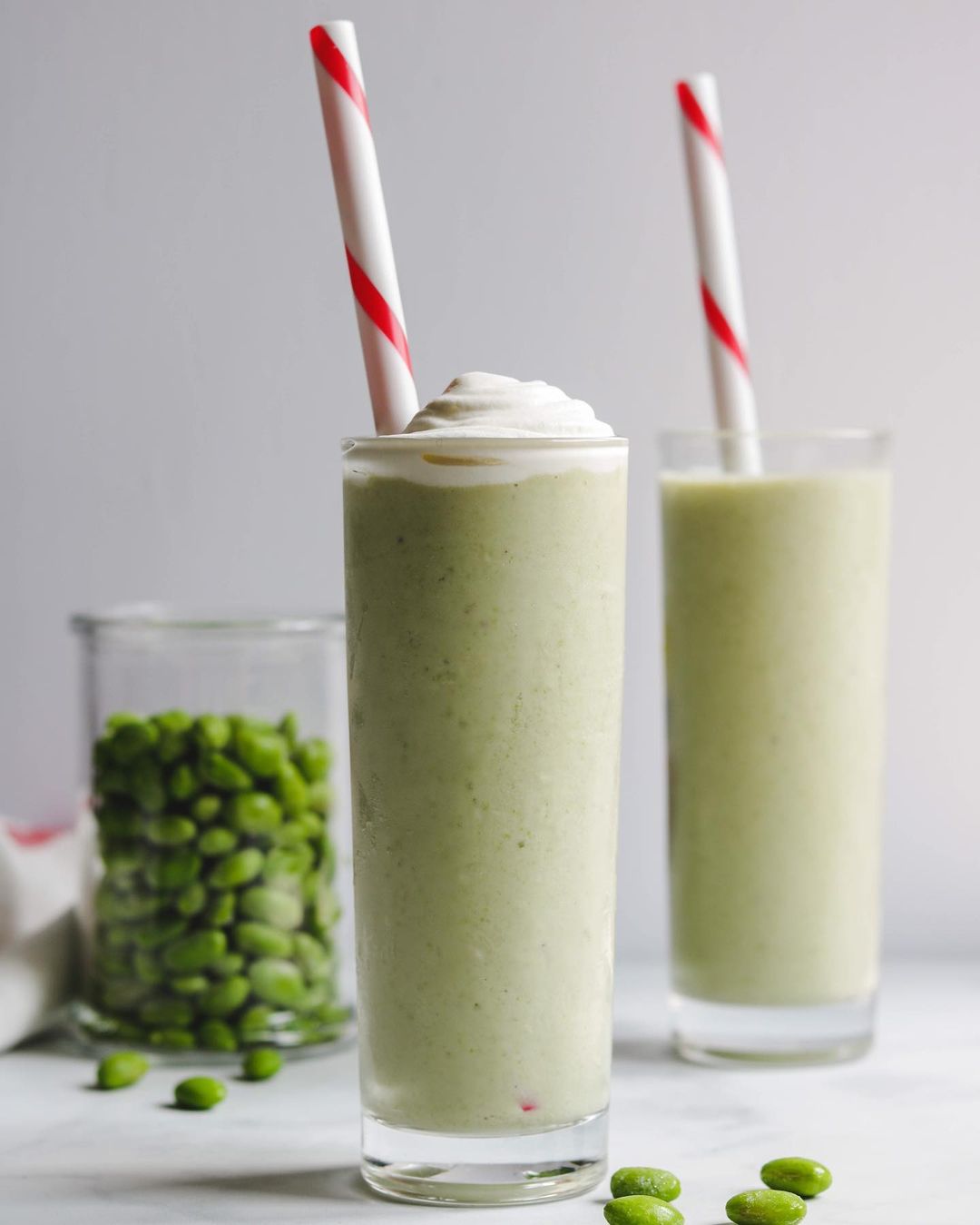 Edamame Milkshake with Banana and Soy Milk