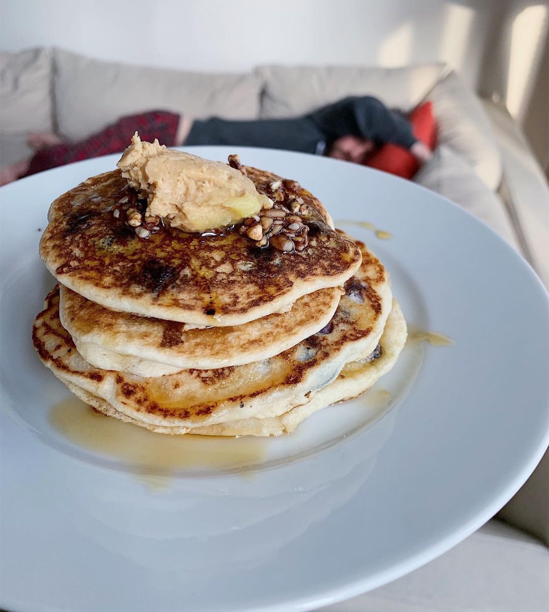 Easy Blueberry Paleo Pancakes