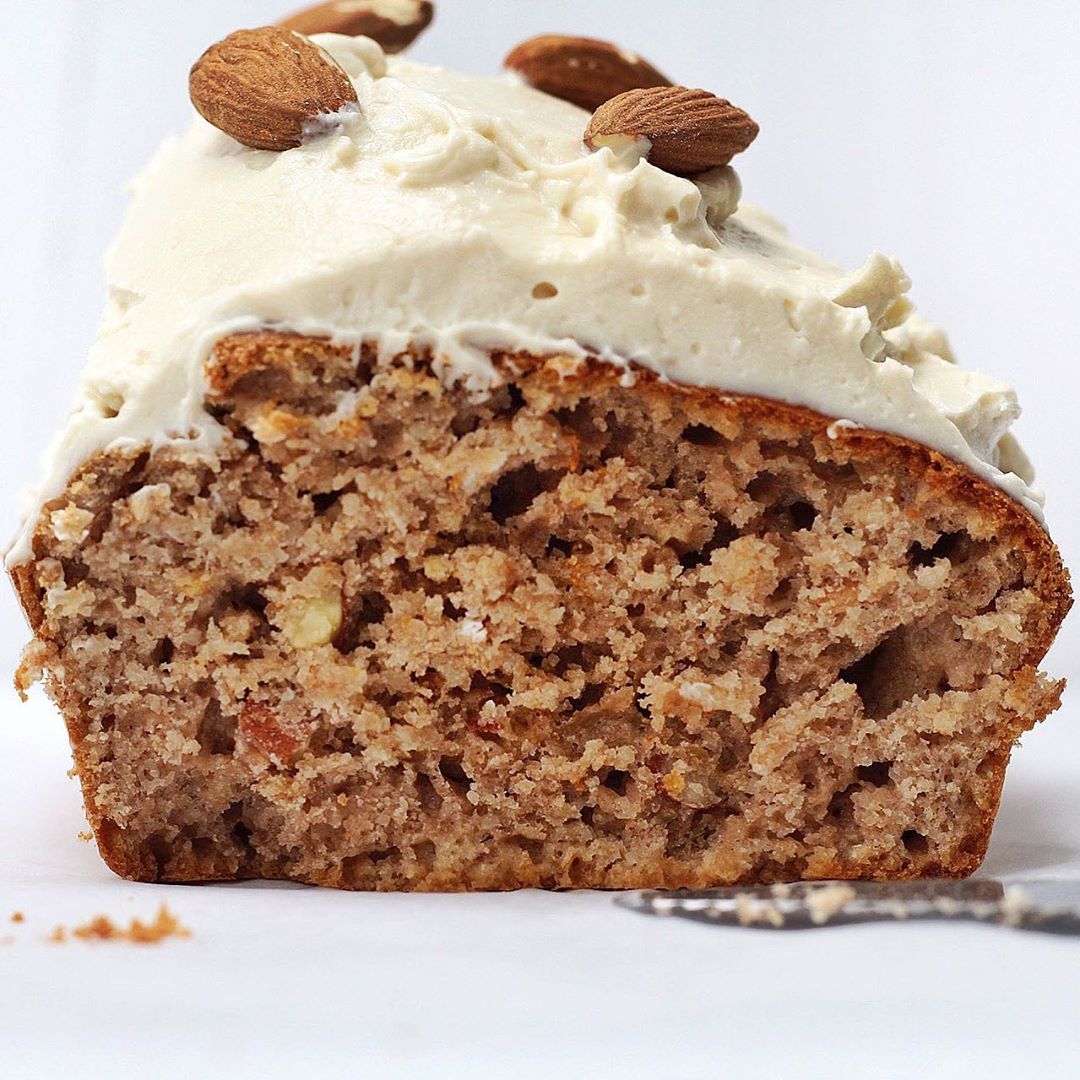 Almond and Coffee Bread with Vegan Frosting