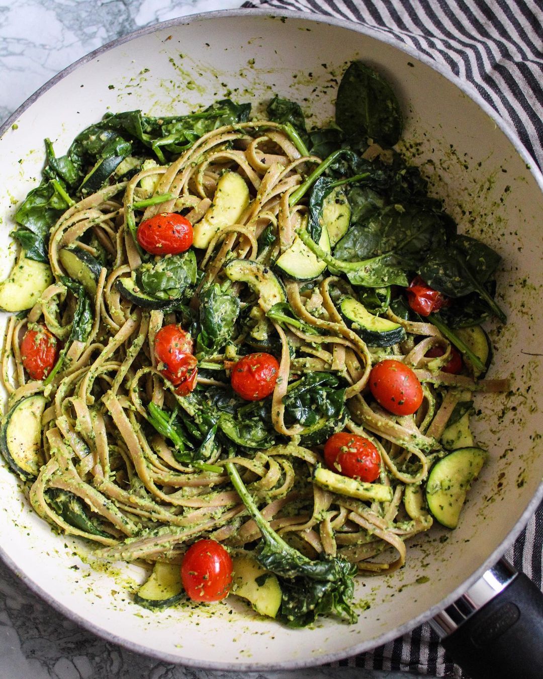 Cilantro and Basil Pesto with Avocado