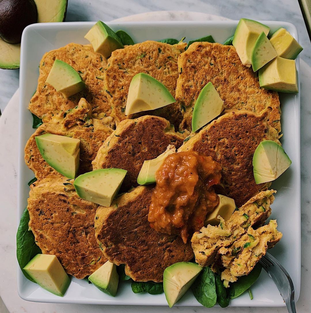 Savory Vegan Chickpea and Zucchini Pancakes