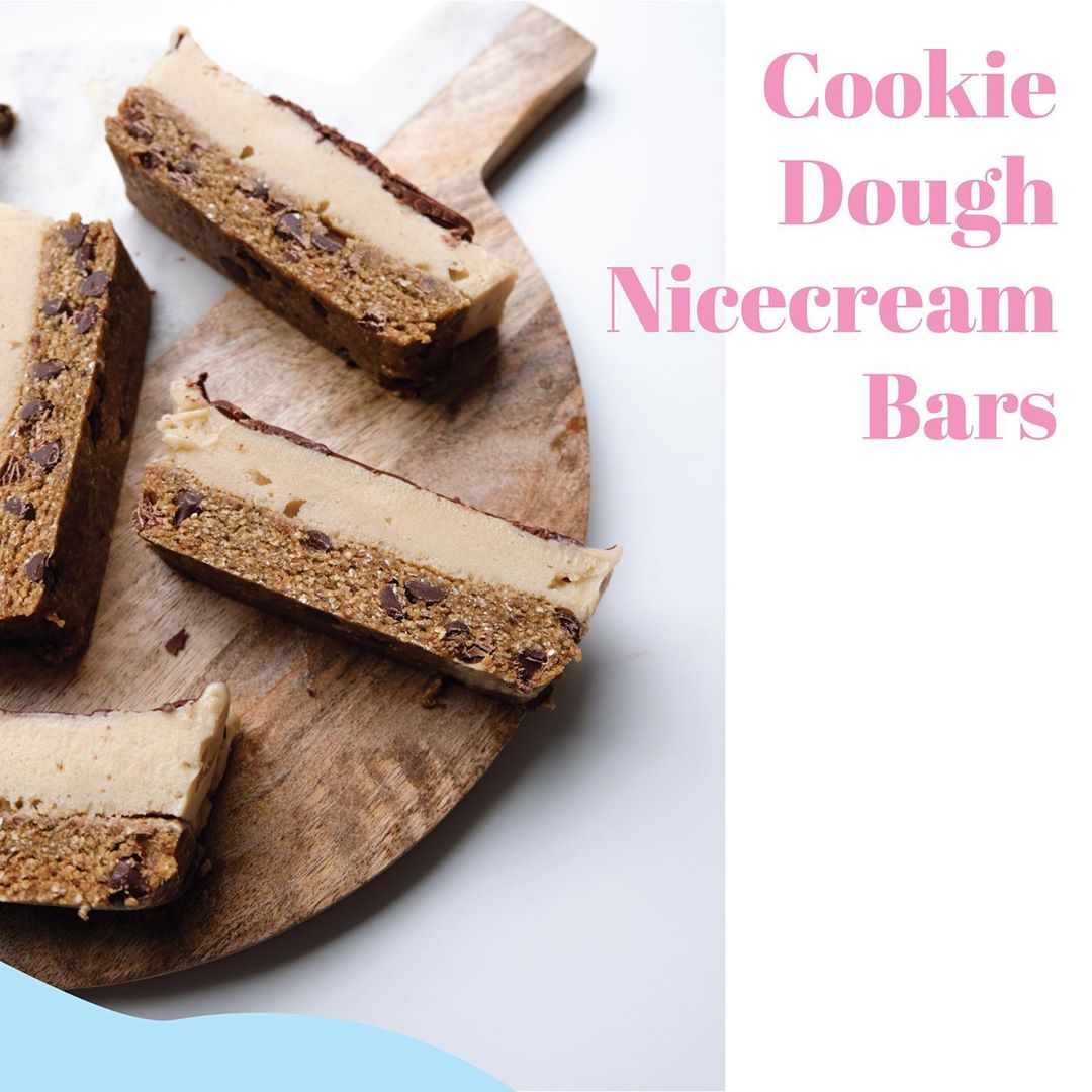 Cookie Dough Nicecream Bars