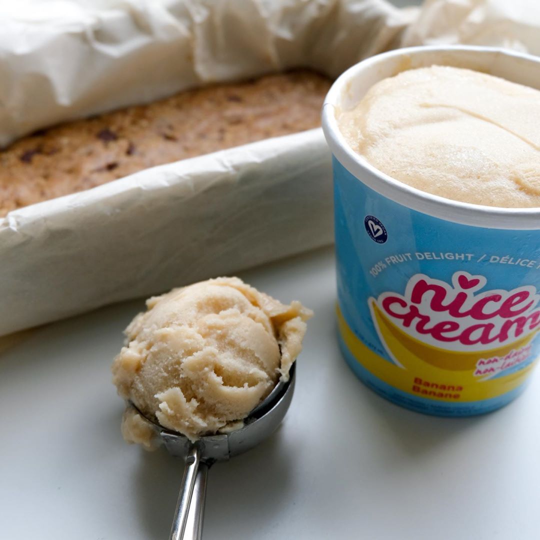 Cookie Dough Nicecream Bars