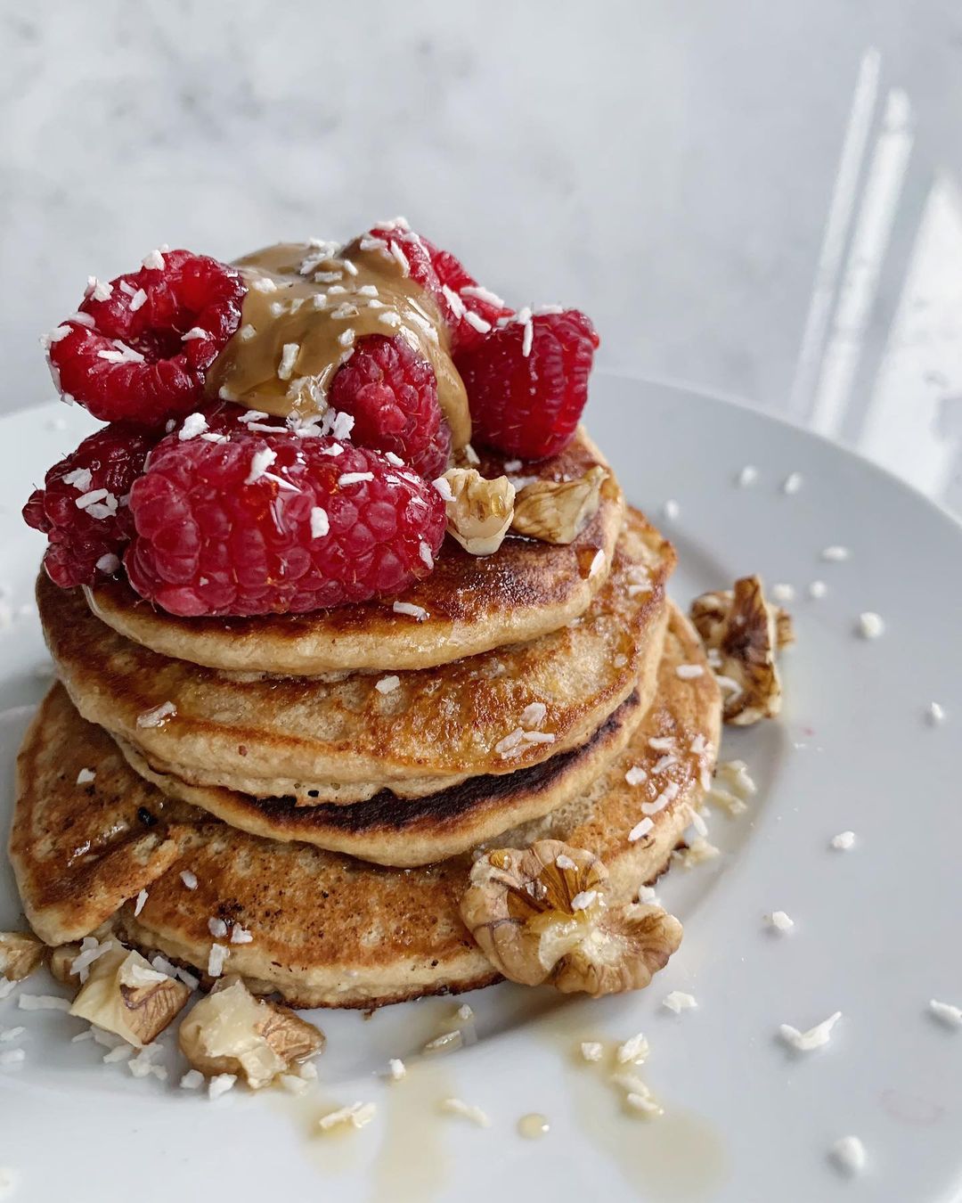 Lemon Vanilla Chia Pancakes