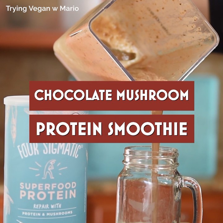Vegan Mushroom Protein Smoothie