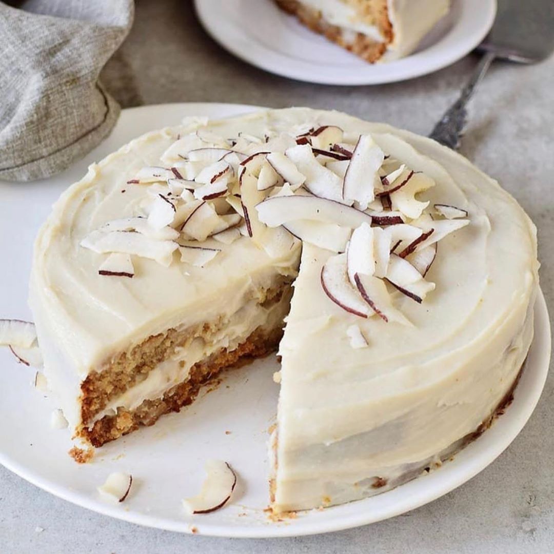Homemade Vegan Coconut Cake