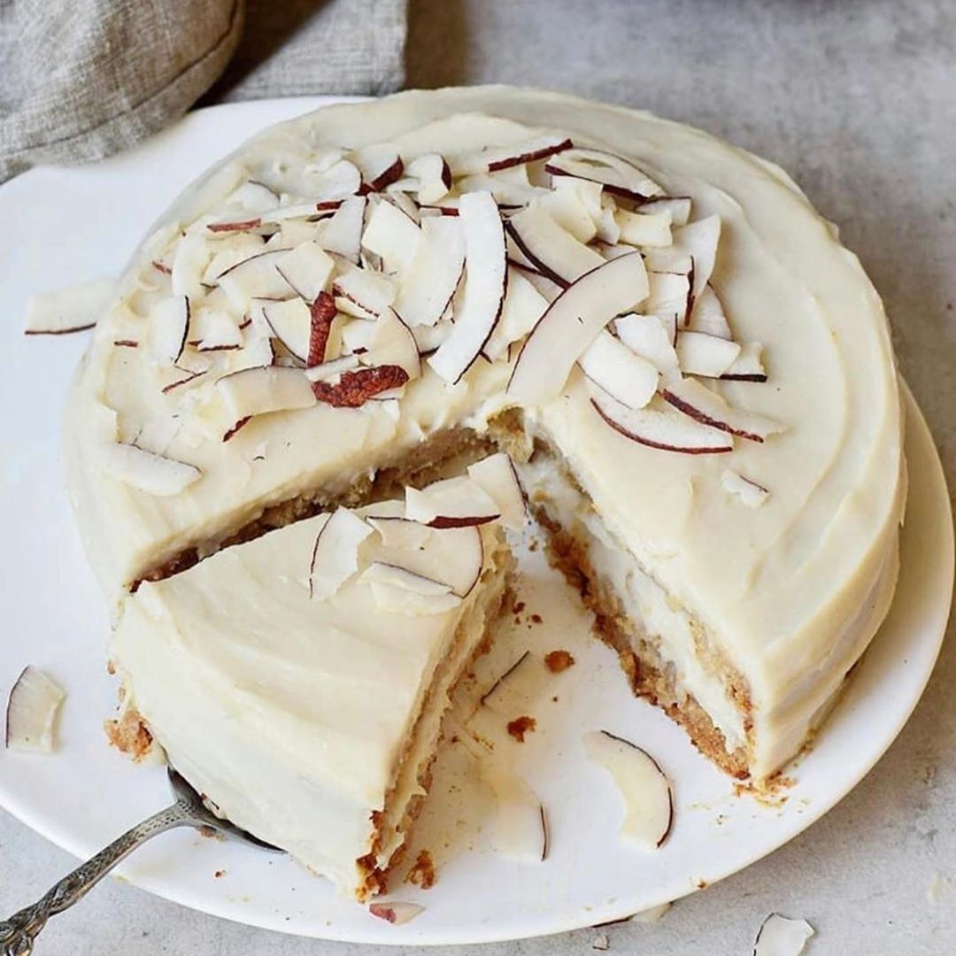 Homemade Vegan Coconut Cake