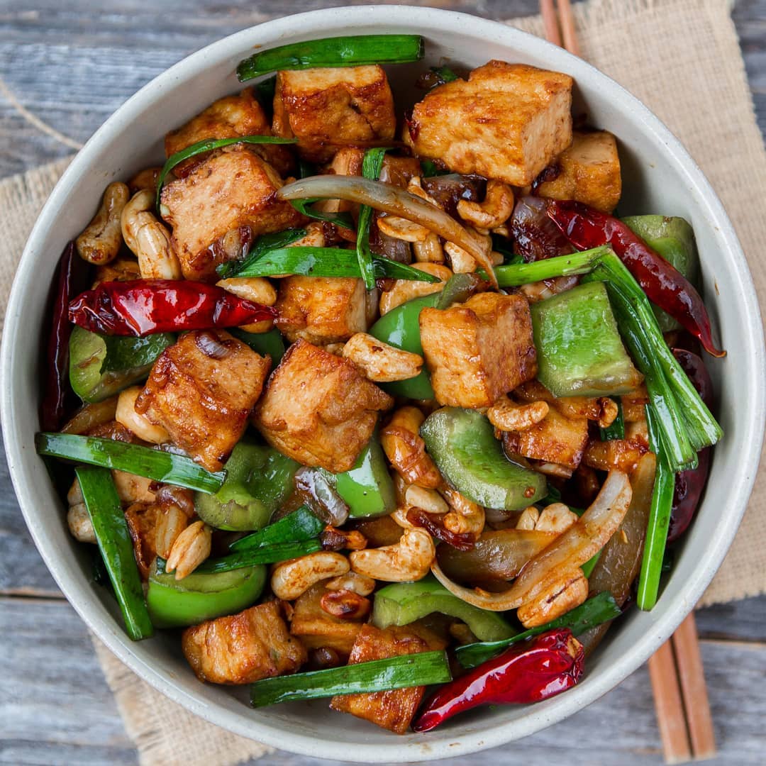 Spicy Cashew Tofu Stir-Fry