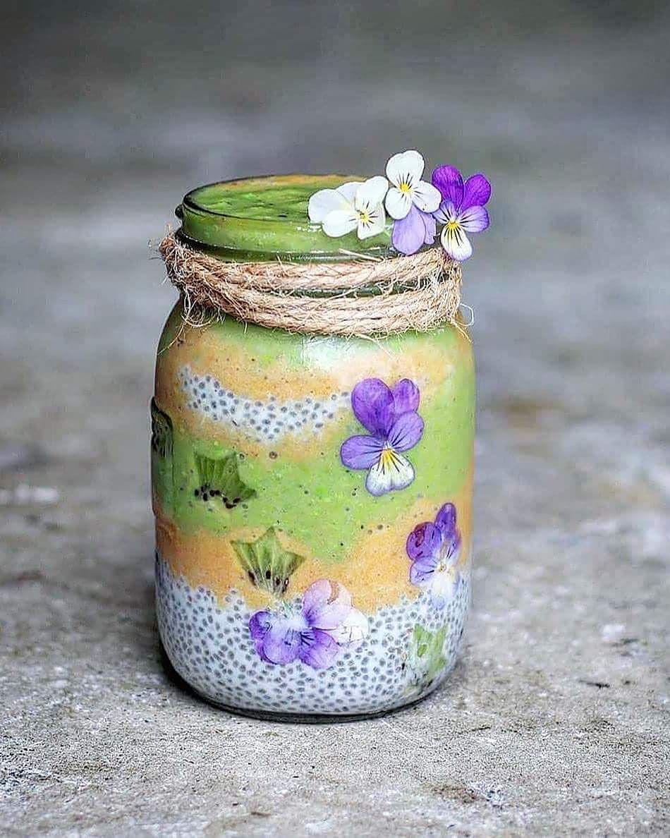 Chia Pudding with Kiwifruit Puree