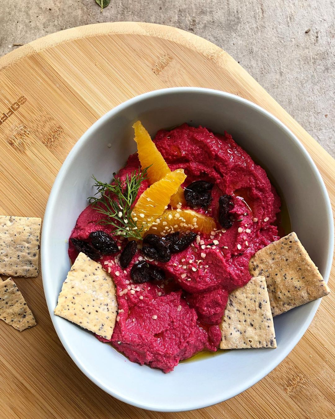 Beetroot Orange Hummus
