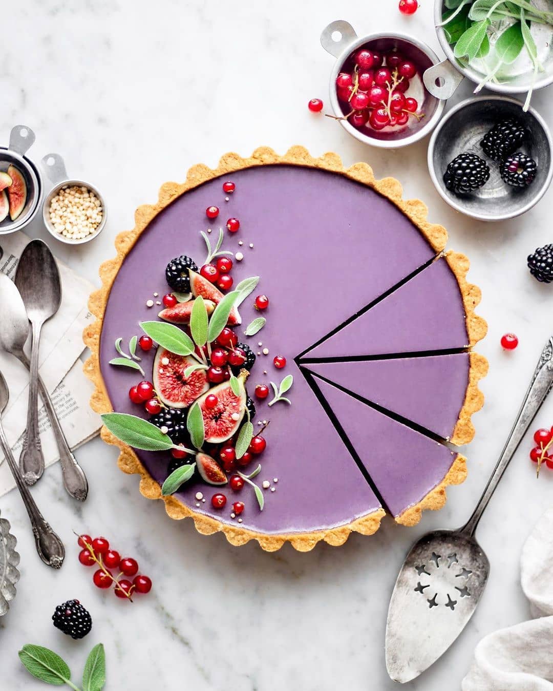 Mixed Berry Summer Tart with Almond Crust
