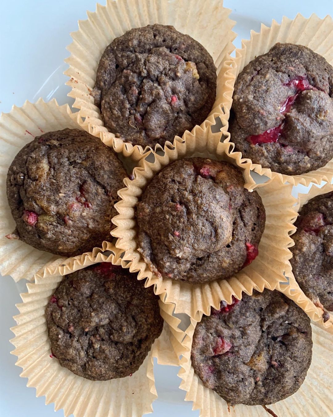 Banana Bread Raspberry Chia Muffins