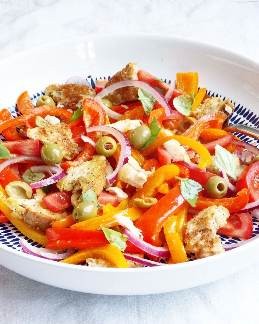 Chicken Panzanella Salad