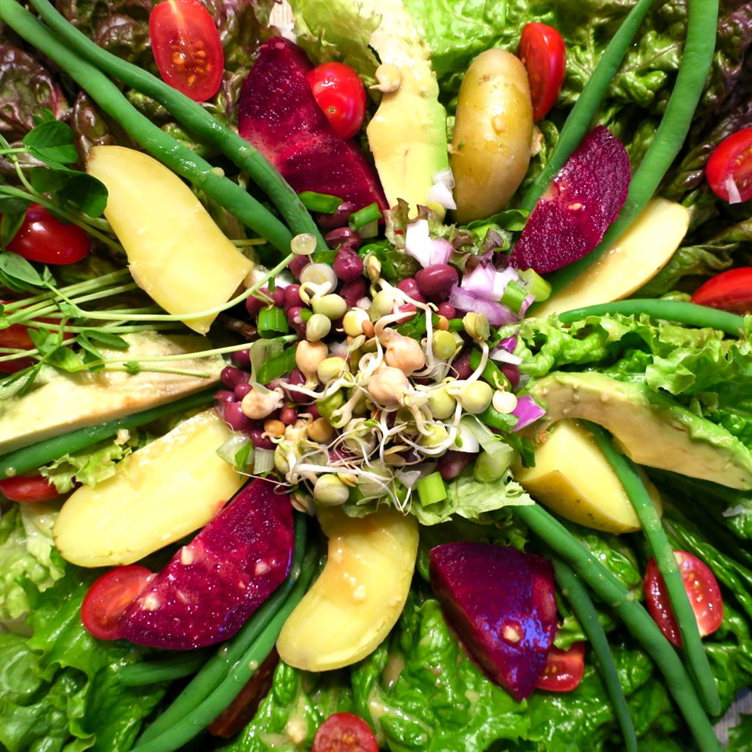 Refreshing Plant-Based Salad Nicoise with Vinaigrette