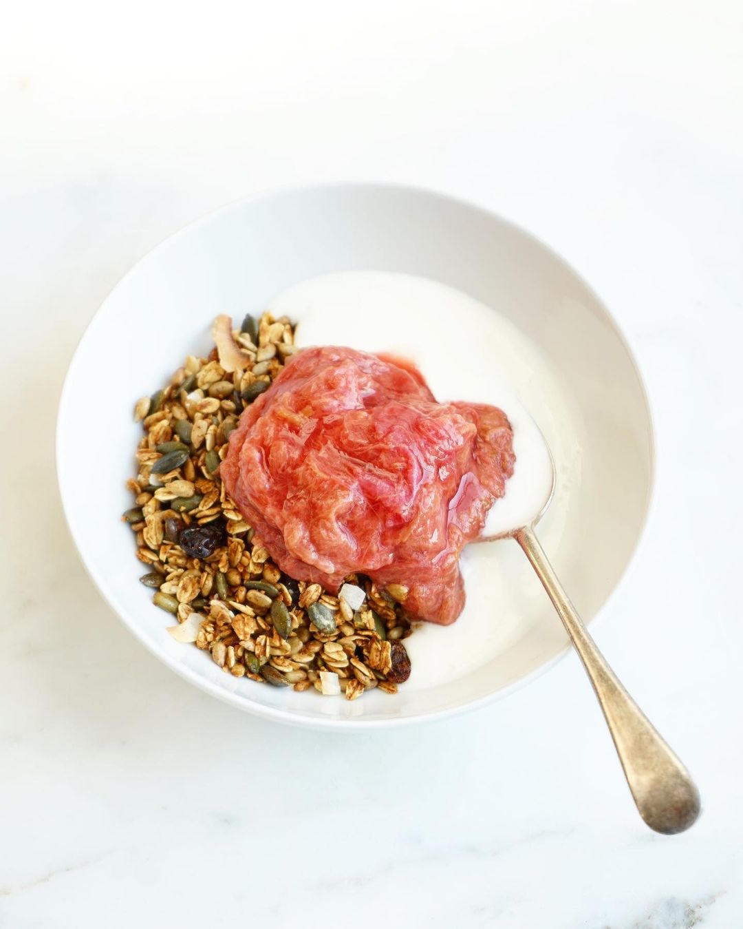 Baked Rhubarb with Vanilla and Maple Syrup