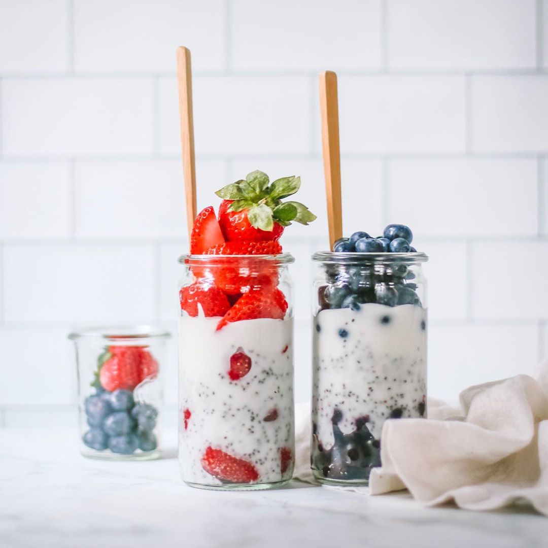 Cheater Chia Jars with Berries