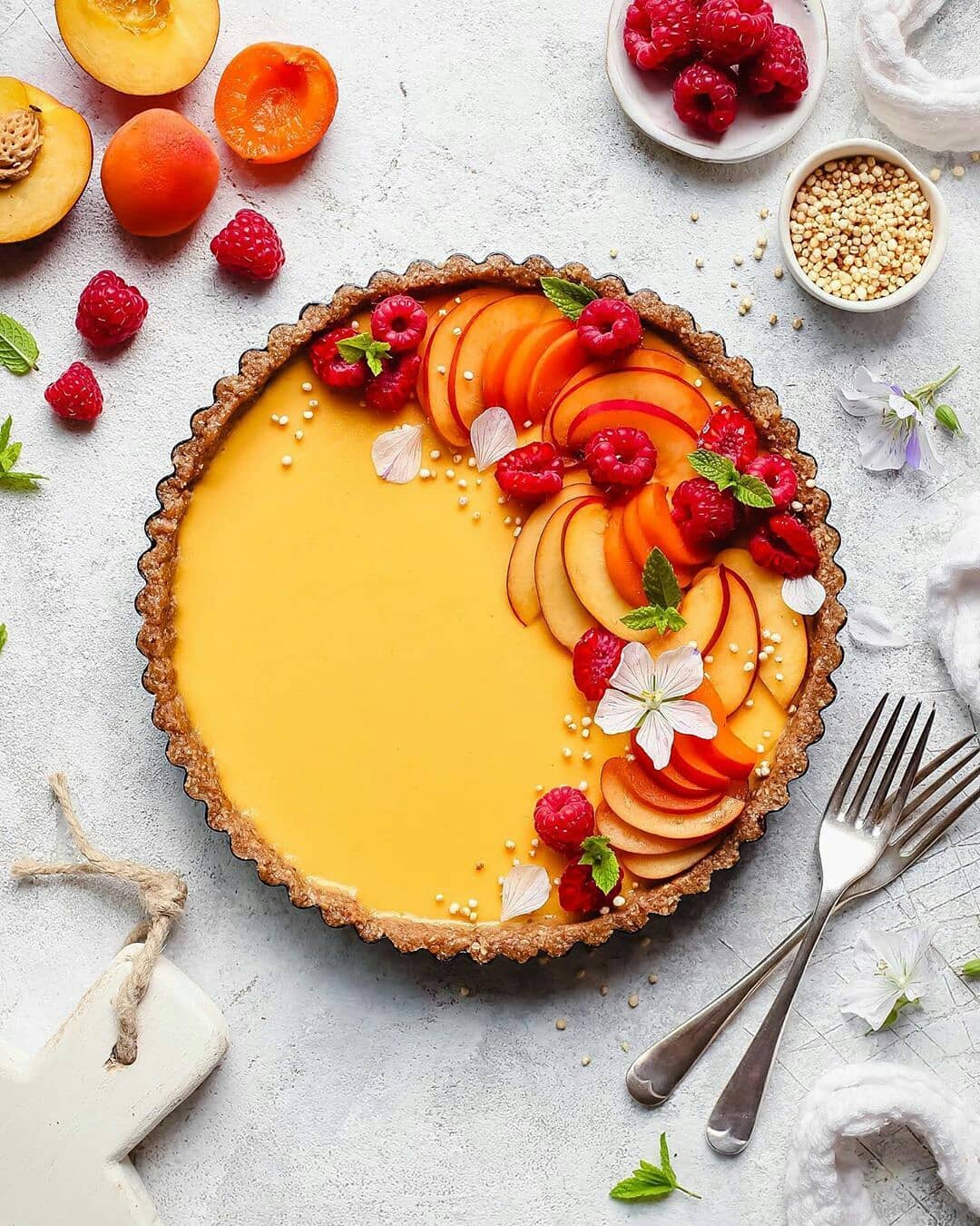 No Bake Summer Fruit Tart