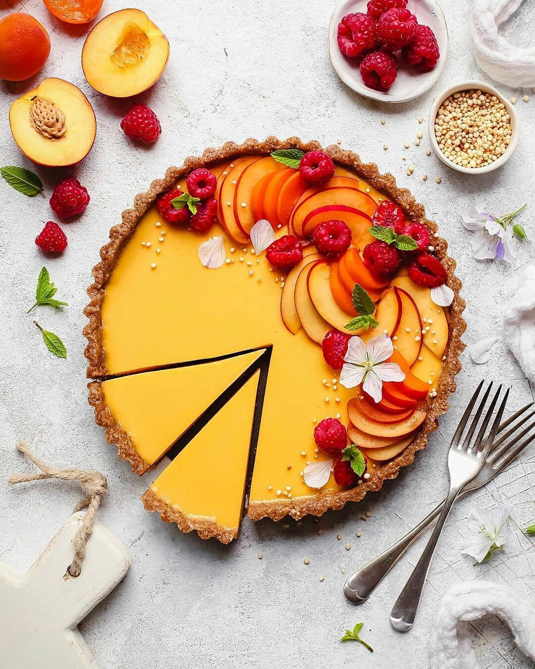 No Bake Summer Fruit Tart