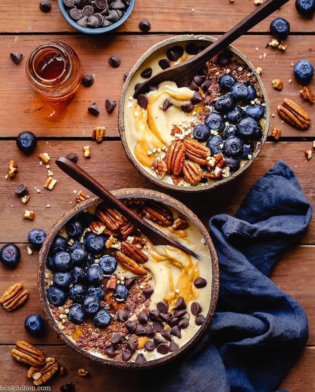 Vanilla Nice Cream Bowls with Fresh Toppings