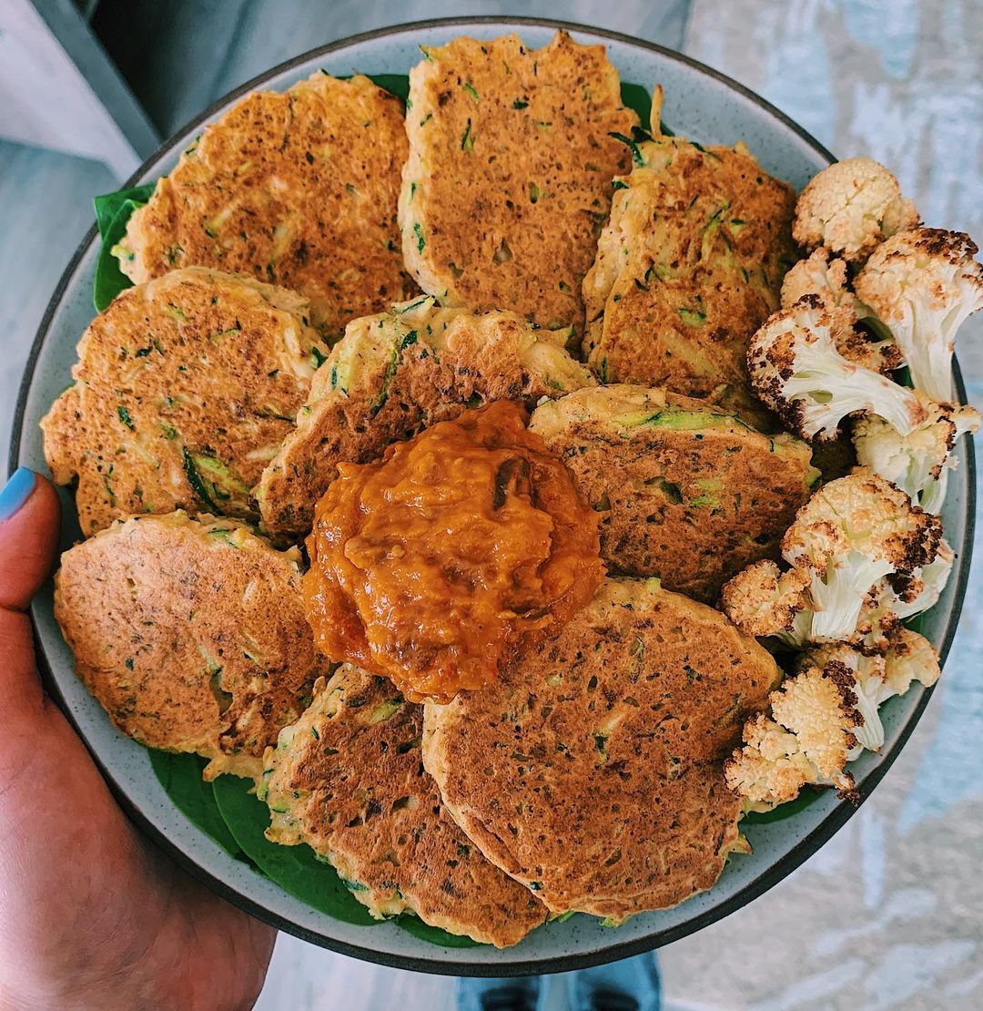 Savory Vegan Pancakes with Zucchini
