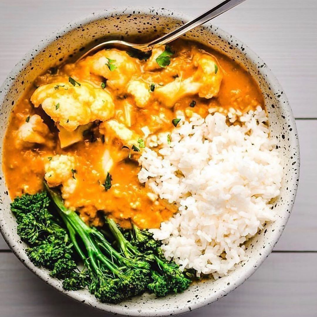 Vegan Cauliflower and Yellow Lentil Curry