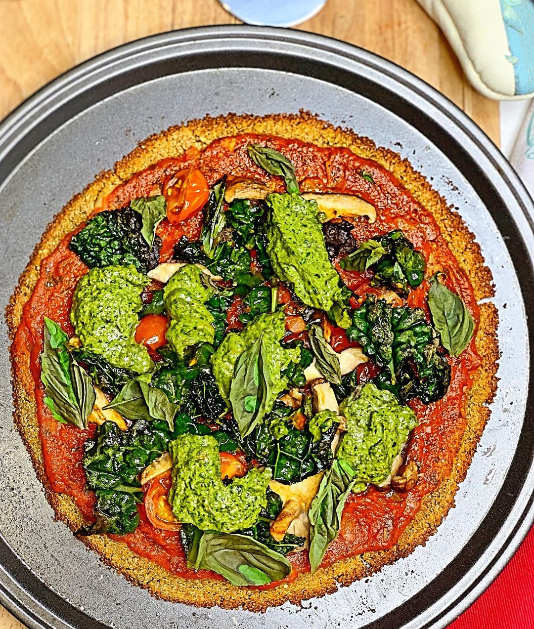 Easy Vegan Pizza Crust with Quinoa