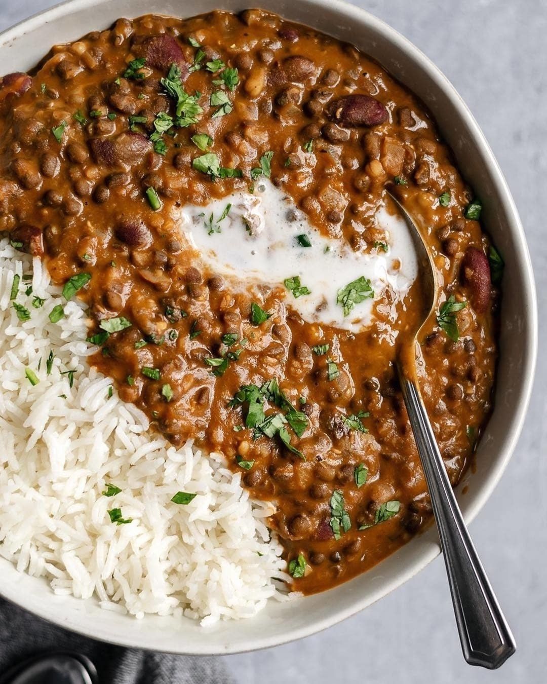 Homemade Vegan Dal Makhani Curry