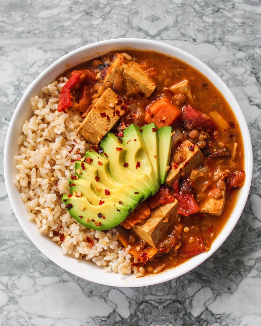 Tofu and Lentil Curry