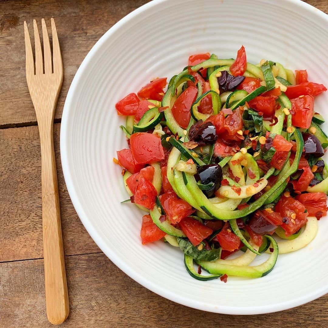 Raw Pasta Sauce with Sautéed Zoodles
