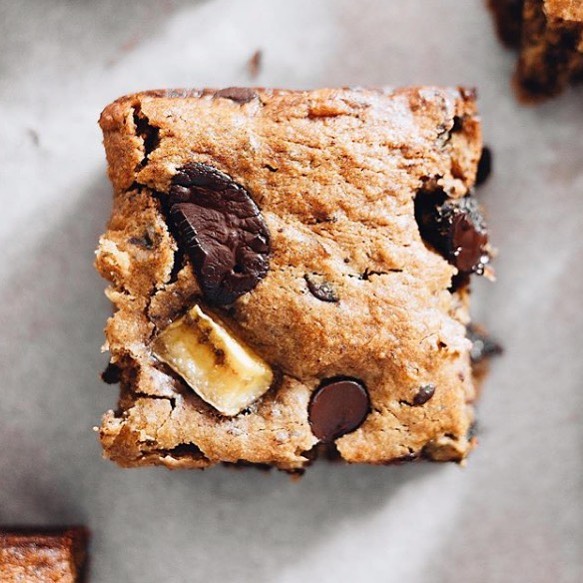 Chocolate Chip Banana Blondies