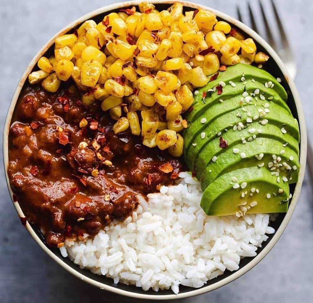 Mexican Style Black Beans with Roasted Corn
