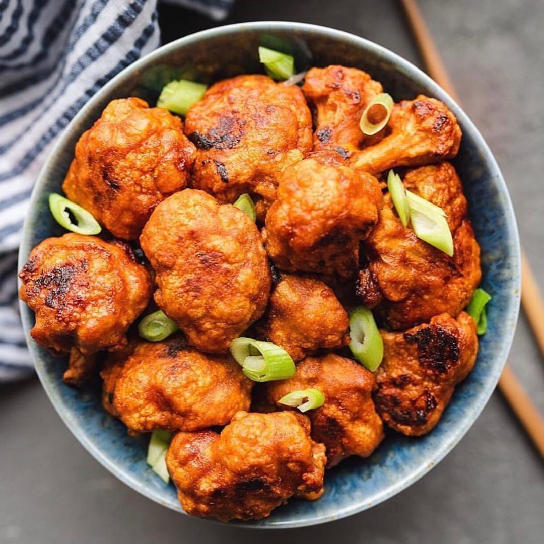 Spicy Vegan Cauliflower Hot Wings