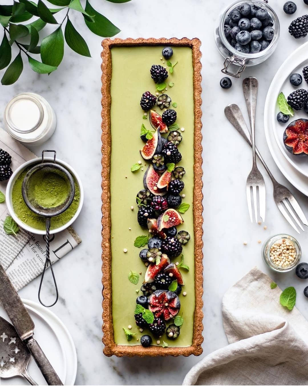 Matcha Green Tea Tart