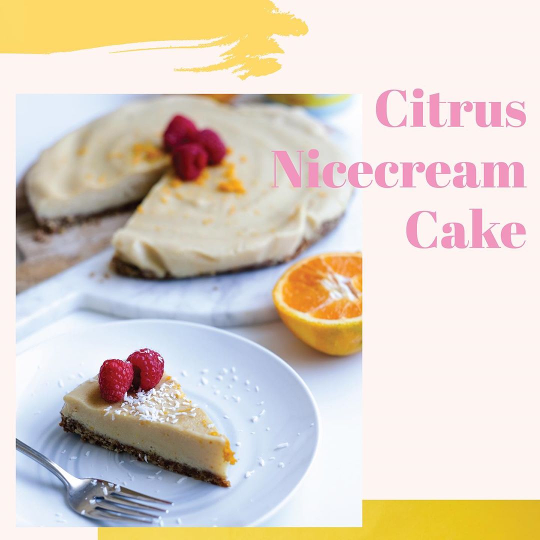 Vegan Citrus Nicecream Cake