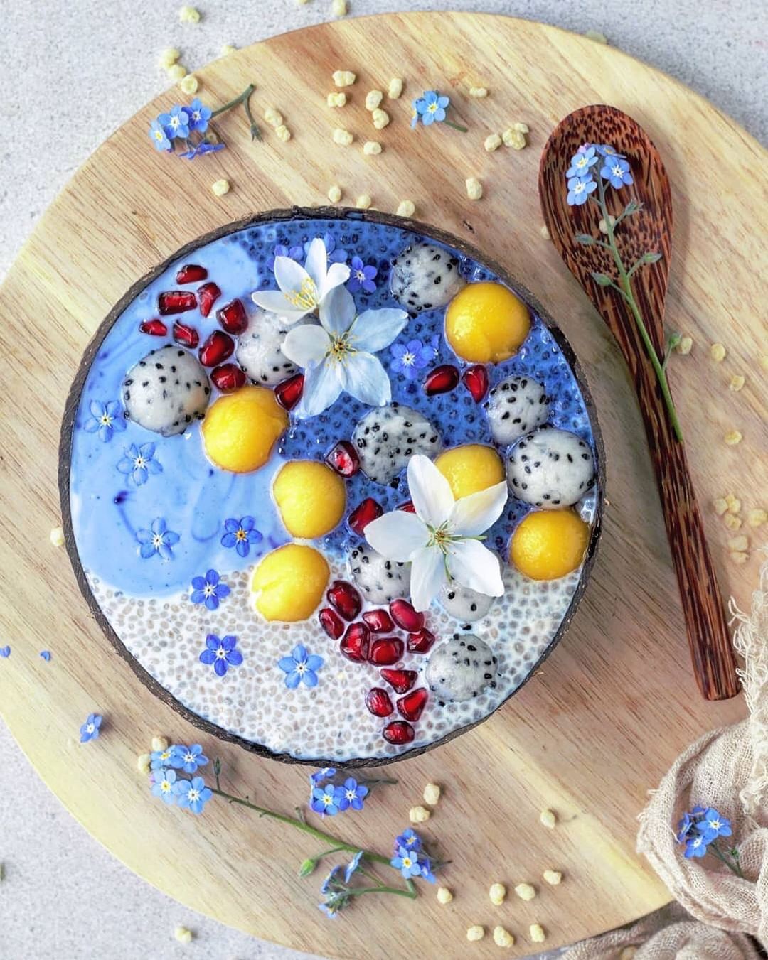 Blue Chia Seed Pudding