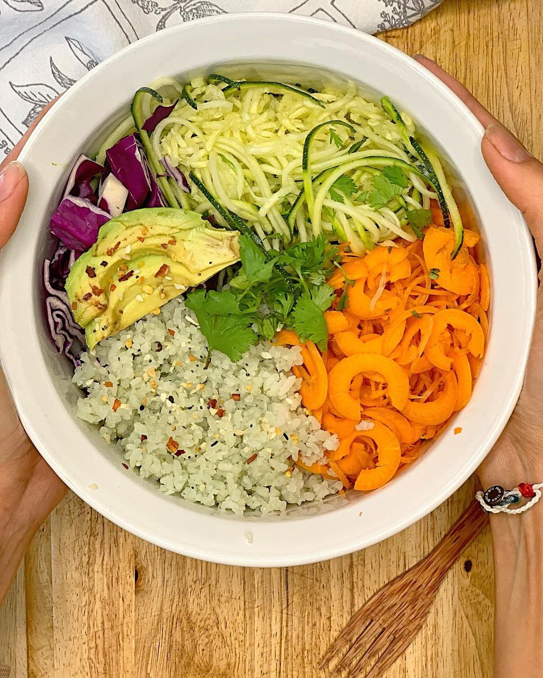 Healthy Buddha Bowl with Miso Tahini Dressing