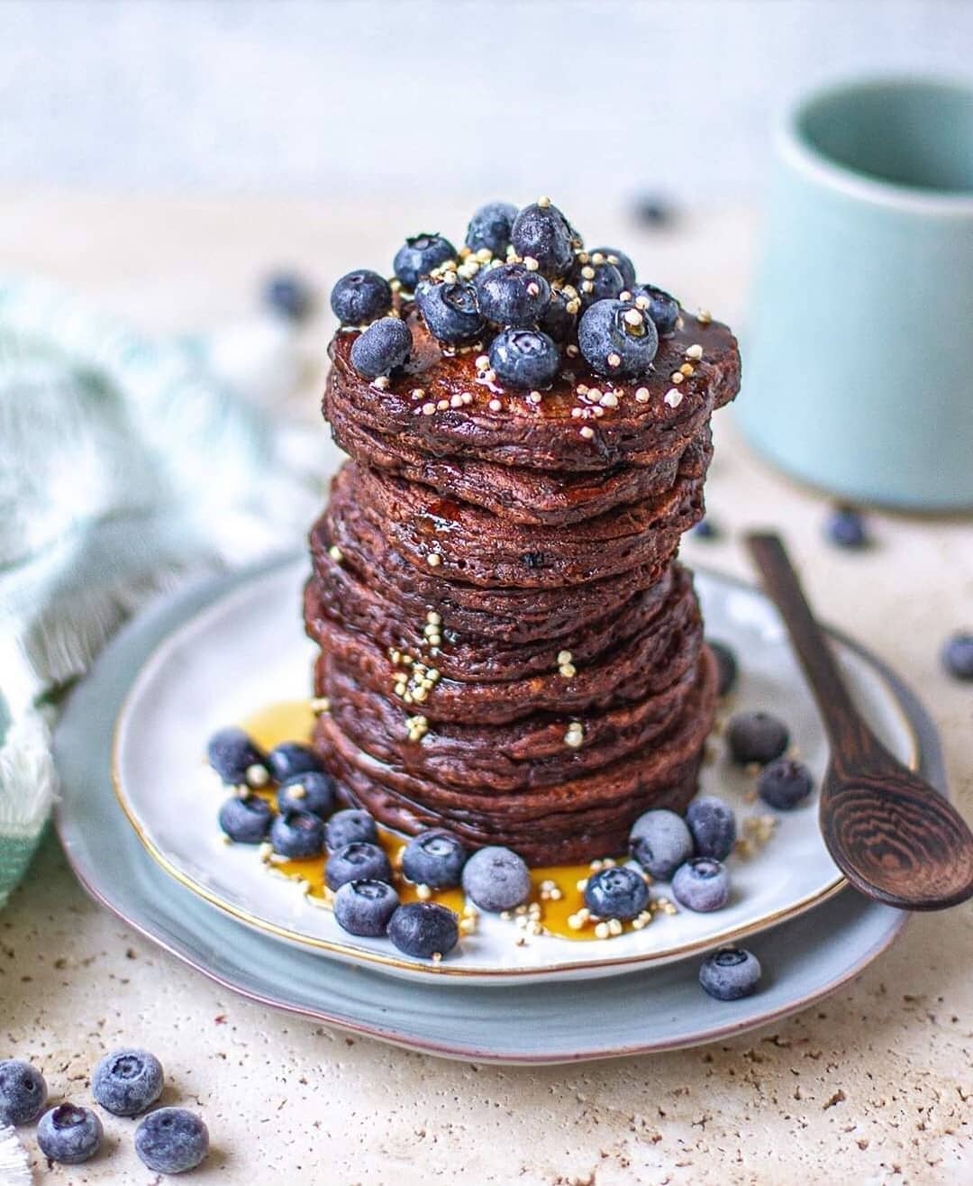 Easy Chocolate Pancakes