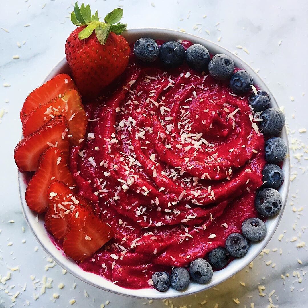 Beet and Berry Smoothie Bowl
